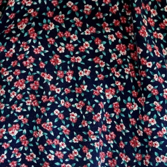 Rails Minka Navy Blue & Pink Short Sleeve V-neck Front Key-hole & Tie Romper M - Picture 11 of 16